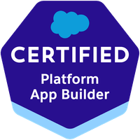 Salesforce Certified Platform App Builder badge